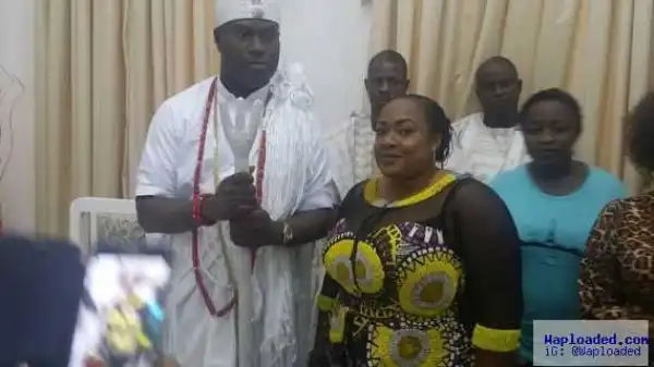 Photos: Actress Foluke Daramola meets Ooni of Ife and his Olori